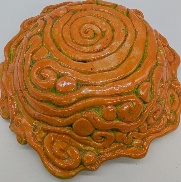 Artisan Handmade Pottery Coil Ceramic Decorative Bowl - Picture 6 of 7
